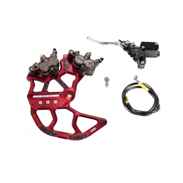 EBG Rear Brake Kit Dual Caliper V2 – Kit + 1 Ultrabee Caliper (No Rotor) – Red