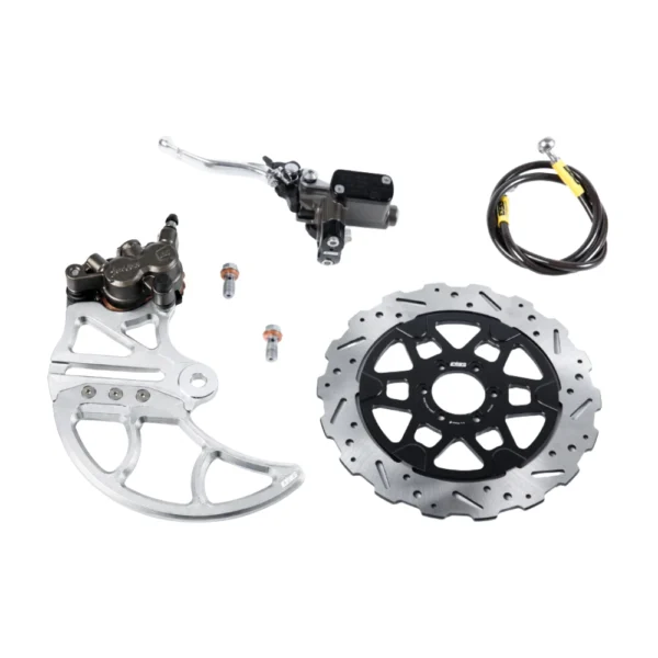 EBG Rear Brake Kit V1 – Rotor V2.1 – Raw Silver