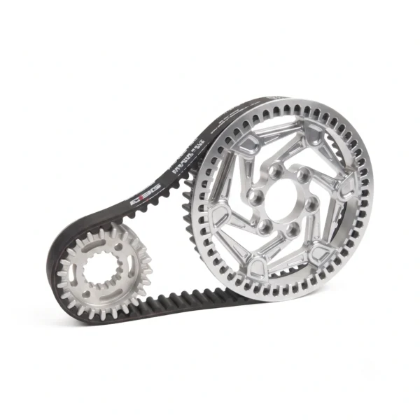 EBG Primary Drive Pulley V2 – VTB Ryuga 52kW Splined Shaft – Raw Silver