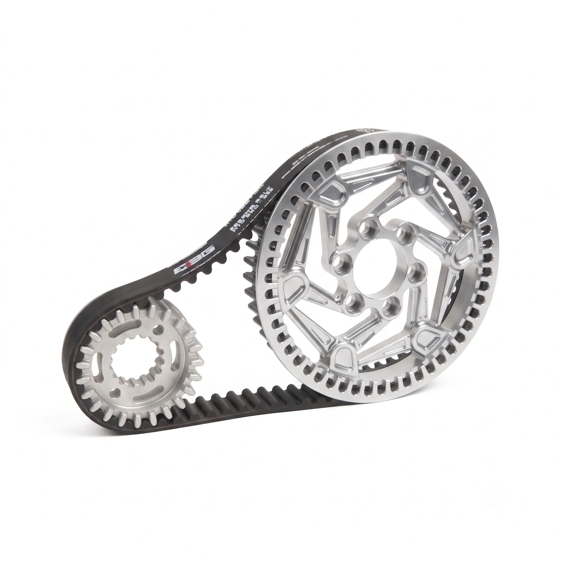 Surron Ultra Bee Primary Drive Pulley Kit V2 – VTB Ryuga 81kW Splined Shaft – Raw Silver