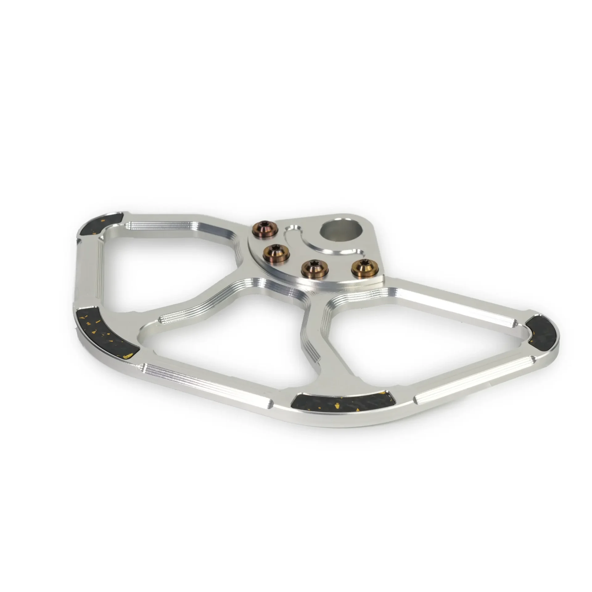 EBG Front Brake Rotor Guard V2 – Raw Silver
