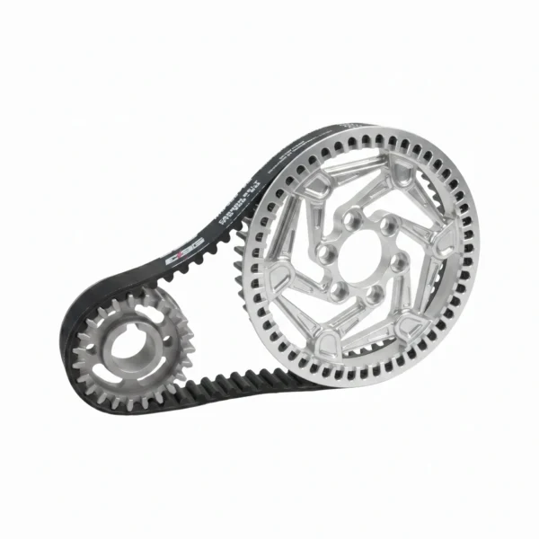 EBG Primary Drive Front & Rear Pulley V2 – Raw Silver