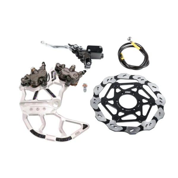EBG Rear Brake Dual Caliper Bracket V2 – Raw Silver