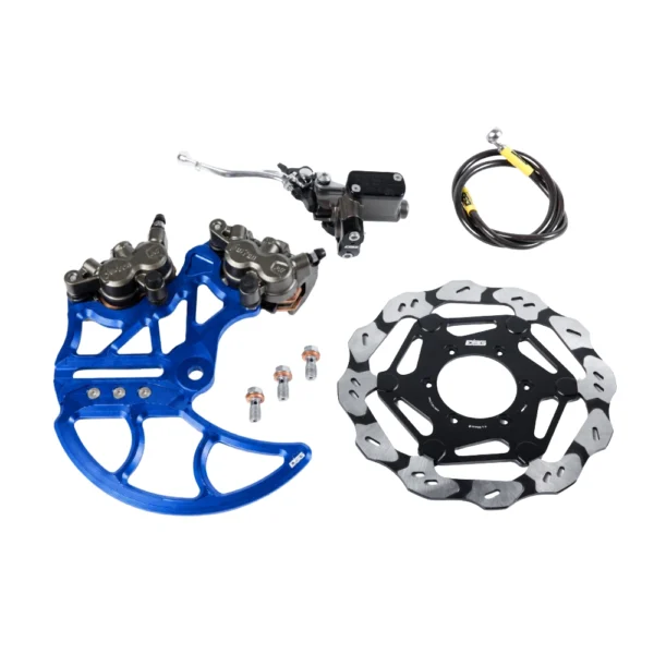EBG Rear Brake Kit Dual Caliper V1 – Rotor V3.0 – Blue