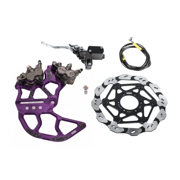 EBG Rear Brake Kit Dual Caliper V2 – Rotor V3.0 – Galaxy Purple