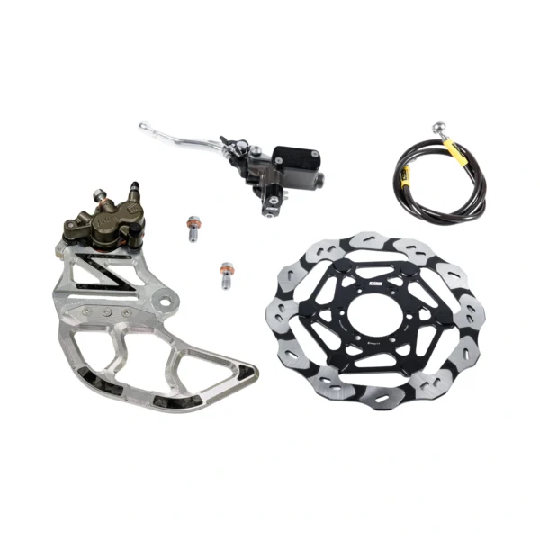 EBG Rear Brake Kit V2 – Rotor V3.0 – Raw Silver