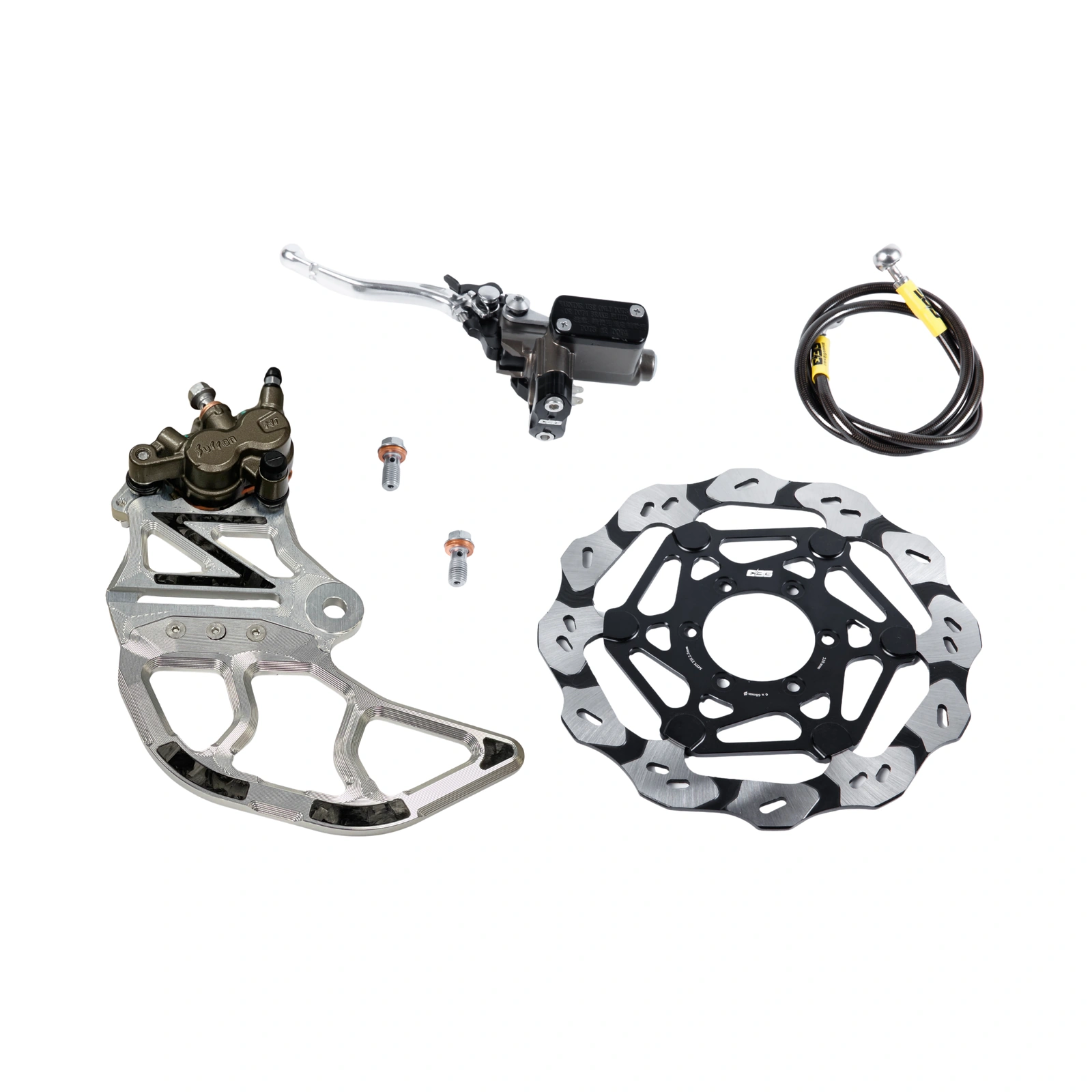 EBG Rear Brake Kit V2 – Rotor V3.0 – Raw Silver