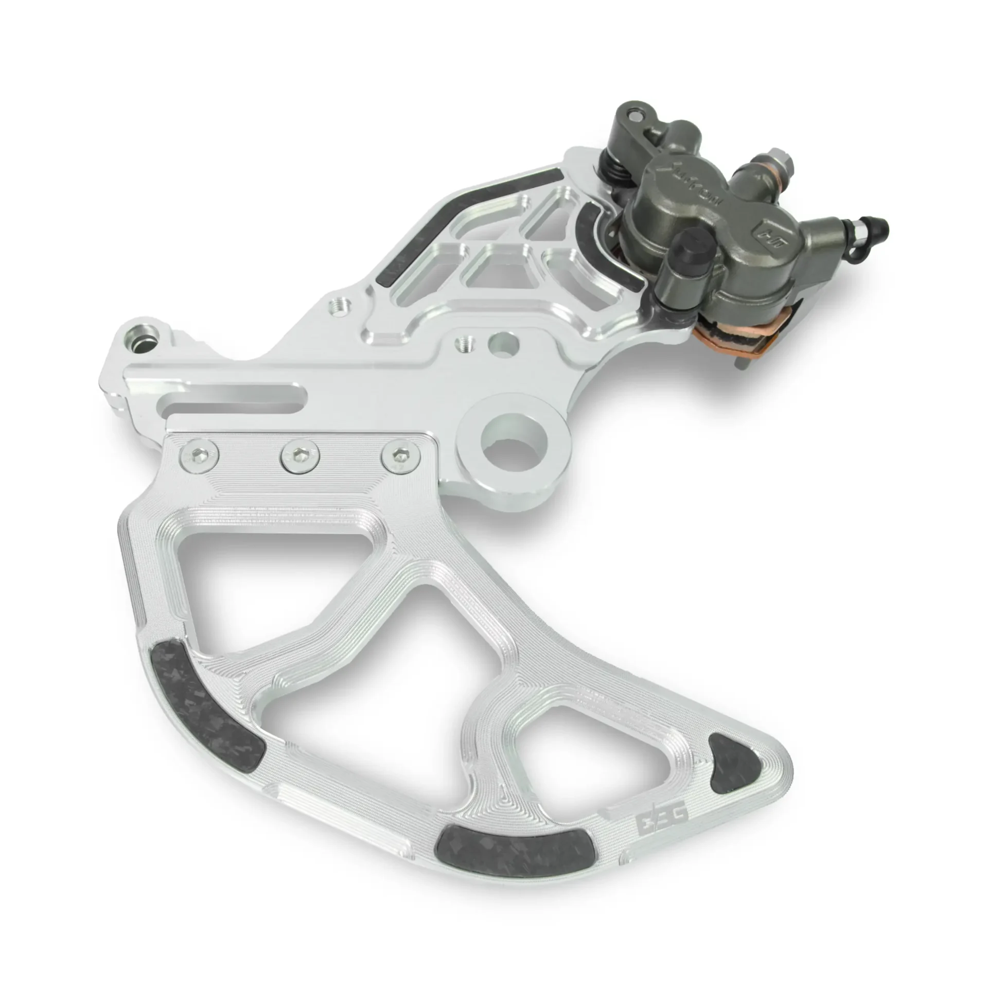 Surron Ultra Bee Rear Dual-Caliper Bracket – Raw Silver